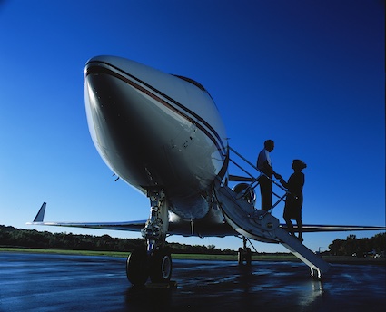 photo of a Richmor private charter jet